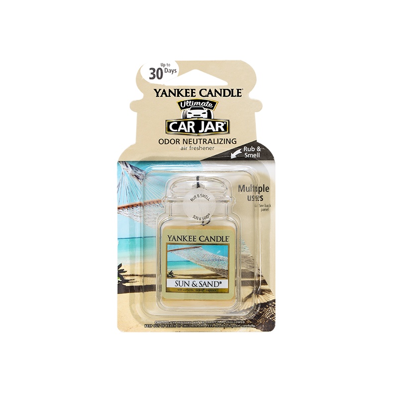 yankee candle扬基进口香薰固体车载挂饰香氛汽车香膏芳香车卡阳光沙滩Sun&Sand