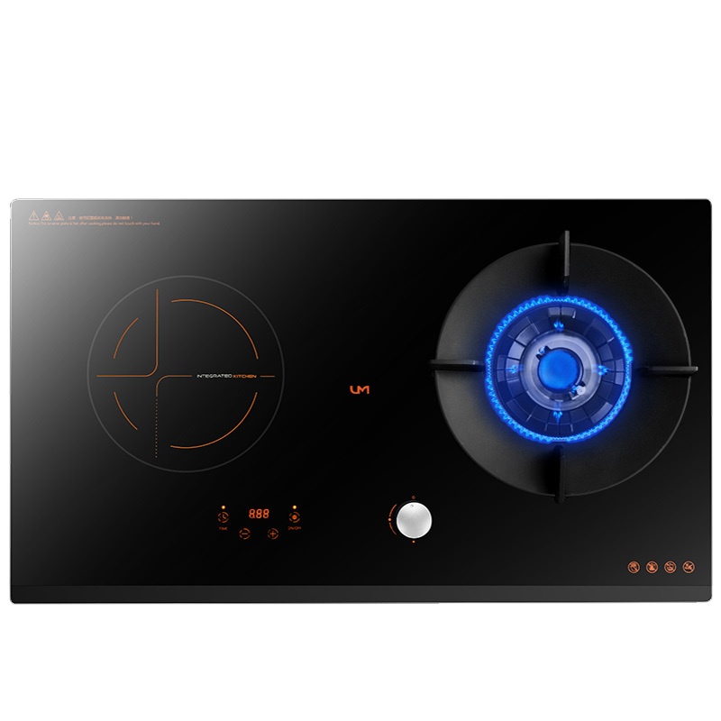 优盟(UM)UZ219DC燃气灶天然气灶具煤气灶电磁炉4.5KW大火力气电两用灶-液化气