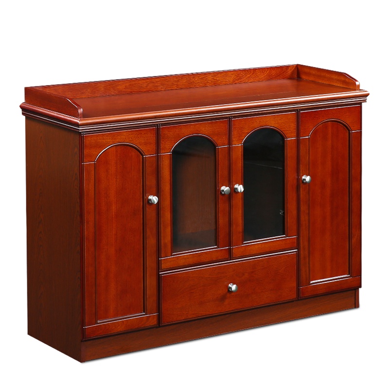 HiBoss办公家具沙发配套茶几高级实木皮油漆茶几