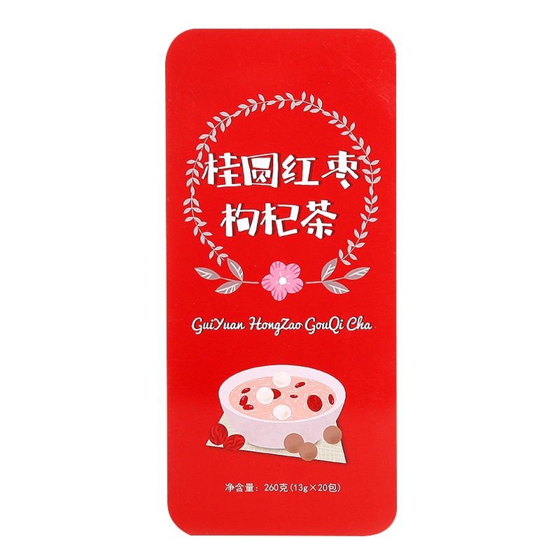 蒲草茶坊桂圆红枣枸杞茶泡水红枣茶泡茶枸杞茶茶花草茶组合花茶20包共200g