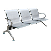 匡大定制 排椅 三人位公共椅 银色