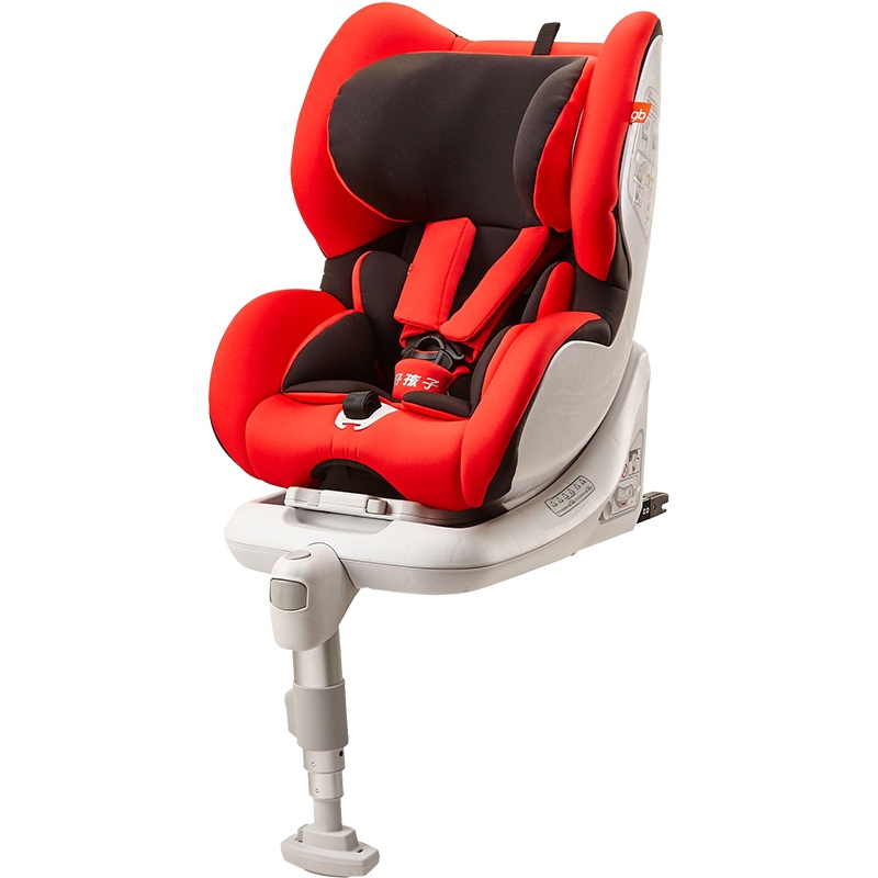 gb好孩子 高速汽车儿童安全座椅 欧标ISOFIX系统 双向安装CS868-N208 红黑色 0-18KG (0-4岁)