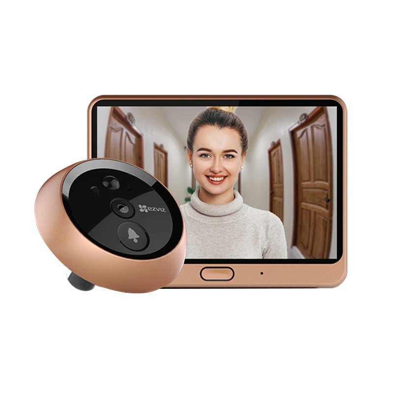 萤石 智能猫眼 内置电子门铃 可视对讲 无线WIFI连接 手机远程 防盗家用 DP2C