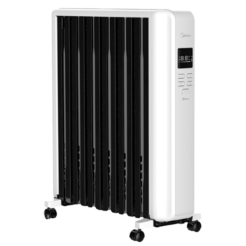 美的(Midea)取暖器电暖器烤火炉全屋取暖干衣智能温显语音控制12片大热量恒温(线下同款)NYW-SR