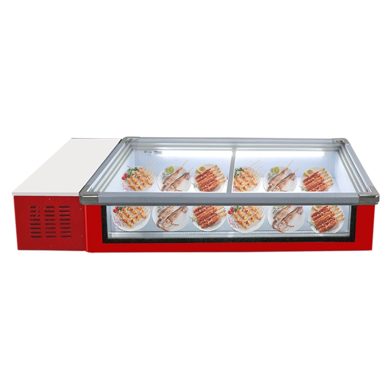 西联姆斯 台式前透明海鲜柜商用冷藏保鲜展示柜超市SWD-1860