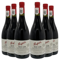 奔富Bin138设拉子歌海娜玛塔罗红葡萄酒六支组合装