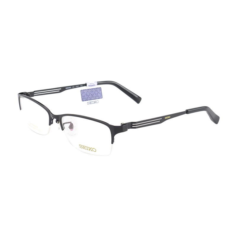 SEIKO精工 眼镜框男款半框钛材质商务眼镜架近视配镜光学镜架HC1021 54mm
