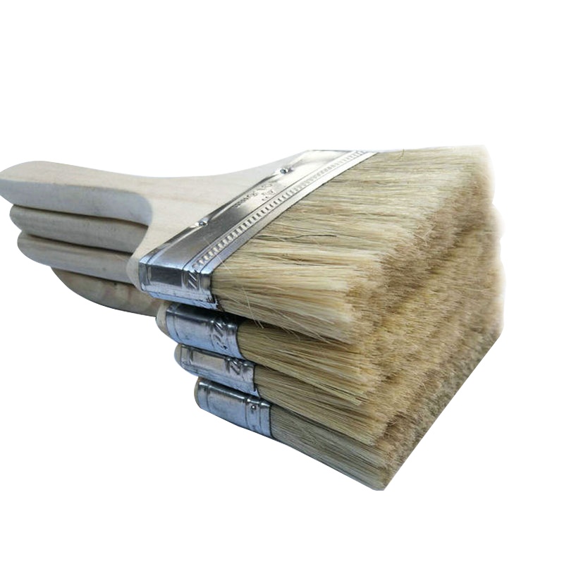 冰禹 AA38211 扁油刷 木把油漆刷 化纤丝船用刷 高档3寸 化纤