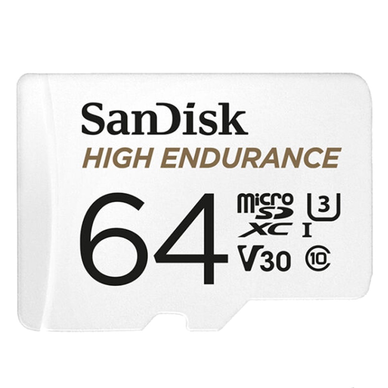 闪迪(SanDisk)64GB TF卡 行车记录仪存储卡/安防监控专用内存卡Micro SD卡高度耐用U3/V30