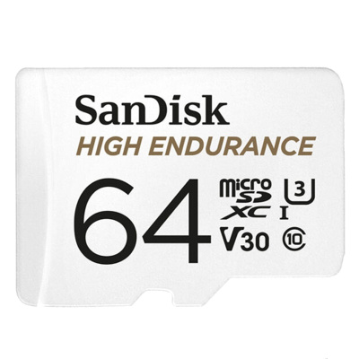 闪迪(SanDisk)64GB TF卡 行车记录仪存储卡/安防监控专用内存卡Micro SD卡高度耐用U3/V30