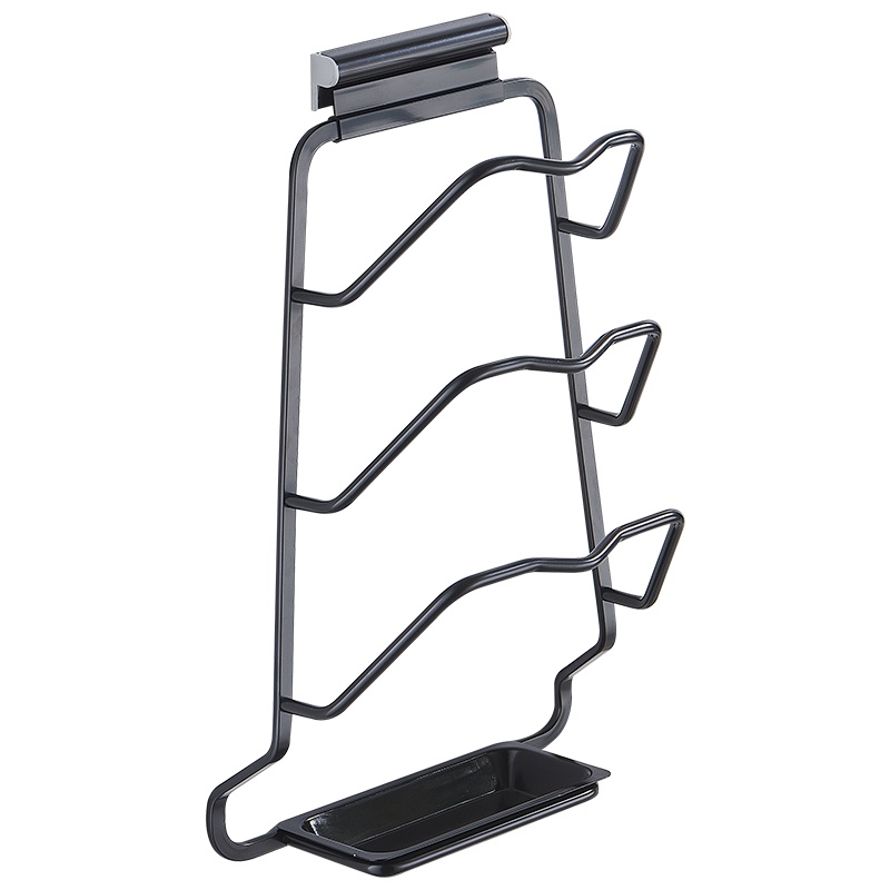 优勤免打孔厨房置物架太空铝锅盖架壁挂菜板砧板沥水收纳架厨具挂架子