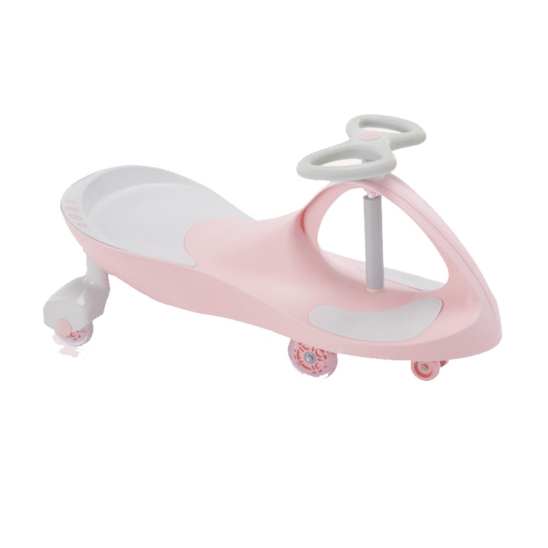 曼龙扭扭车儿童车溜溜车万向轮1-3-6岁静音轮宝宝玩具滑行妞妞车 克罗斯粉