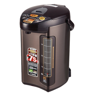 象印(ZO JIRUSHI)电热水壶CV-DNH40C-TA进口温控器按键式不锈钢真空保温省电电动出水电水壶电热水瓶4L