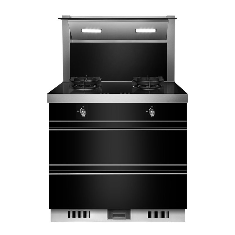 欧尼尔(OUNIER) LX6-75 集成灶环保灶具侧吸一体式一体机 自动清洗抽油烟机灶具消毒柜集成灶21立方 液化气