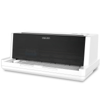 得力(deli)DL-230T打印机工业级标签机条码打印机 二维码不干胶打印机108mm 大容量 黑色