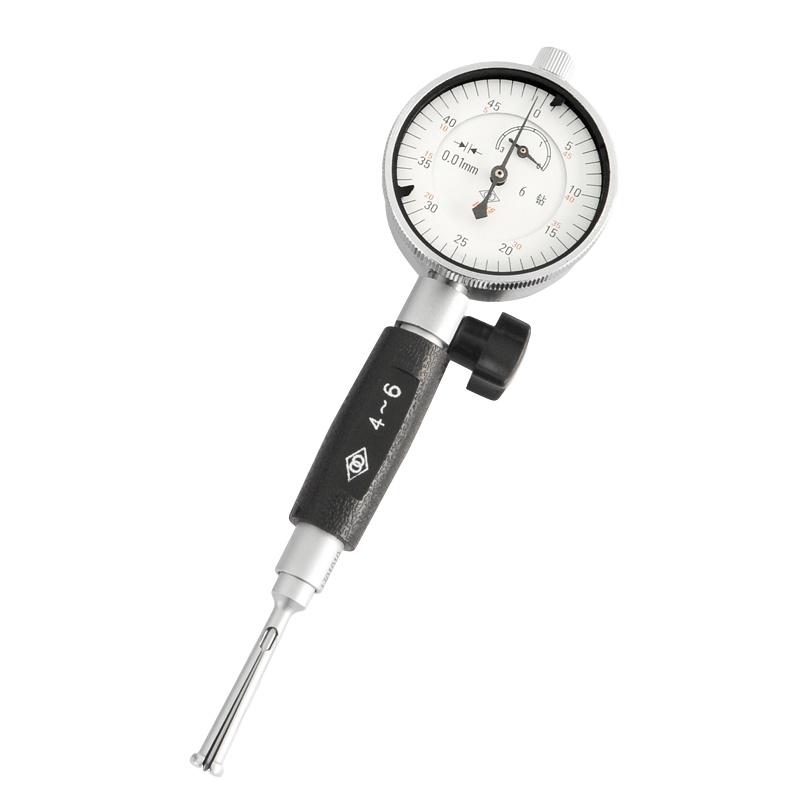 哈量连环内径百分表量表测缸规量缸表护桥式35-50_0-5_0.01mm 1级