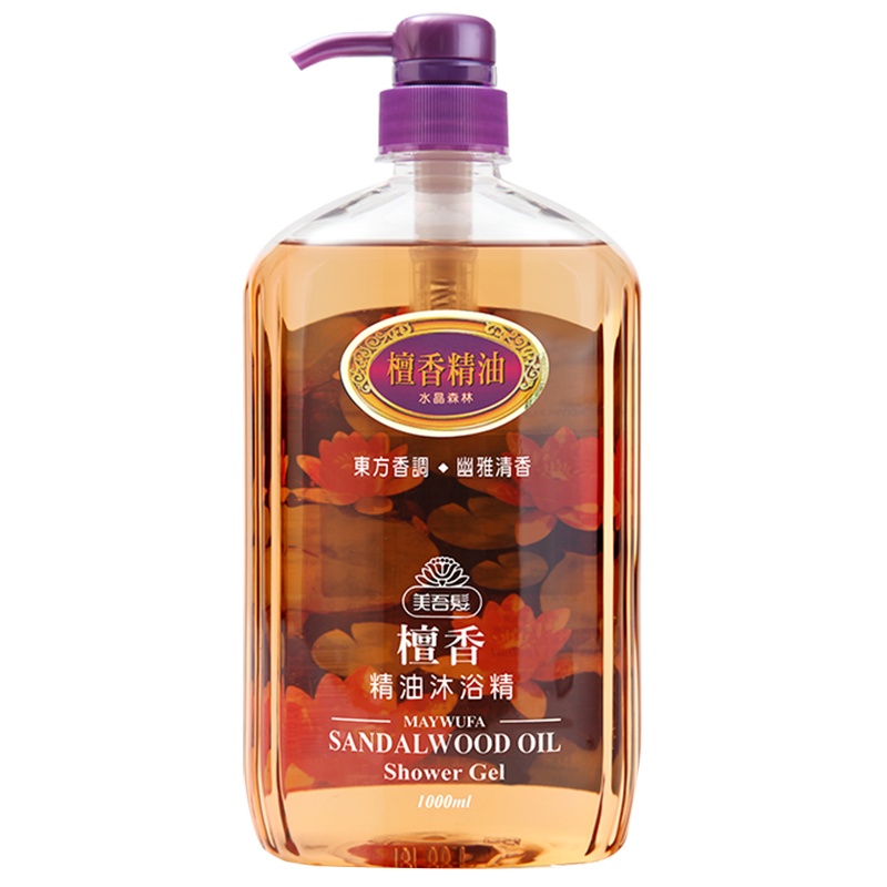 美吾发水晶森林檀香精油沐浴露1000ml