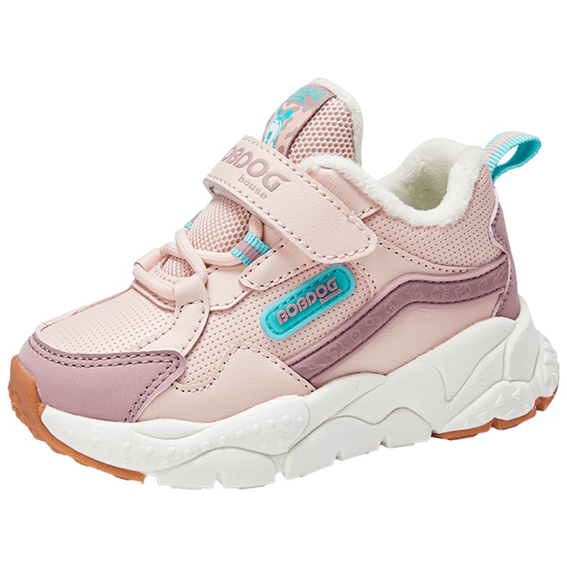 巴布豆house童鞋宝宝鞋子2021秋冬新款小童加绒冬鞋男女童学步鞋BJ21858