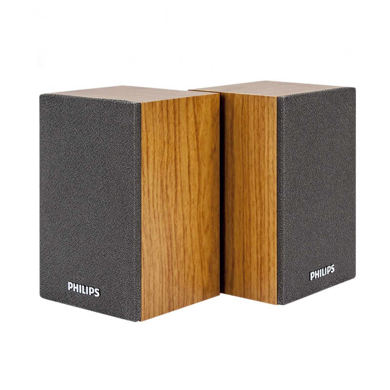 飞利浦(PHILIPS)SPA20蓝牙音响台式电脑笔记本手机多媒体USB音响客厅木质小音箱电脑喇叭收钱吧上课用