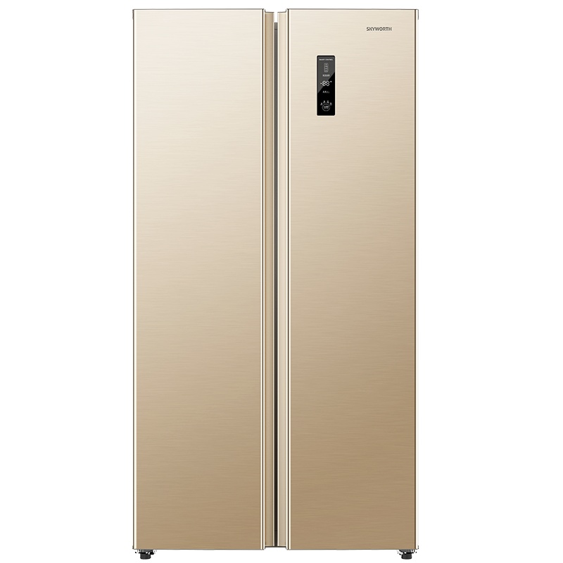 创维 (SKYWORTH) 399升对开门冰箱 家用风冷无霜 超薄嵌入式冰箱 不除霜冰箱 BCD-399WKY