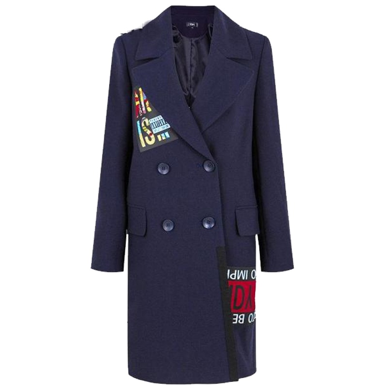 拉夏贝尔Candie’s秋冬季品牌风衣女中长款韩版宽松学生秋冬外套30071037