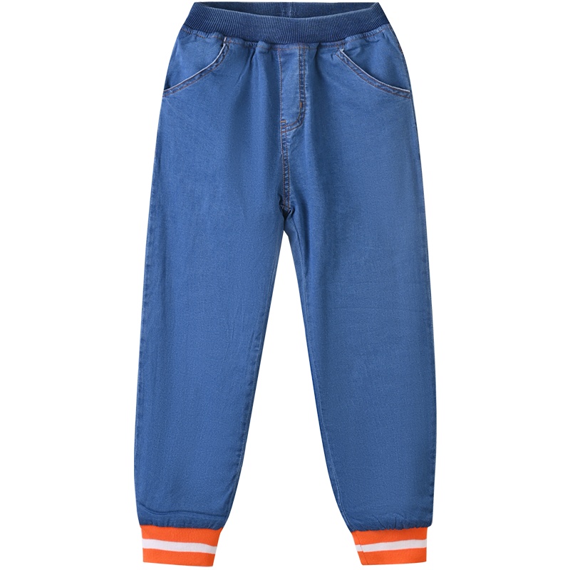 铅笔俱乐部童装女童牛仔棉裤秋冬新款儿童长裤夹棉中大童保暖