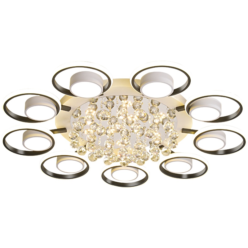 辛羽轻奢吊灯现代简约客厅灯个性温馨创意卧室餐厅吊灯三室两厅北欧客厅灯饰灯具套餐2021年新款