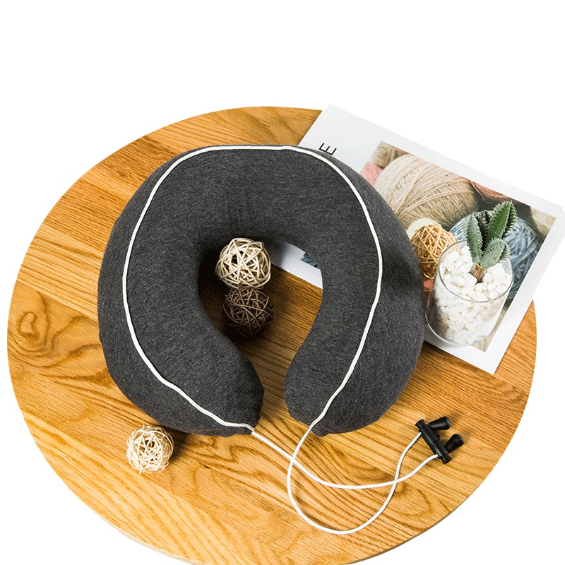 北极绒(Bejirog)家纺 全棉记忆棉u型枕便携旅行飞机汽车枕头纯棉护脖子颈椎颈部可折叠护颈枕秋季冬季靠枕芯