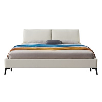 A家家具皮床现代简约1.5米1.8米三色可选双人床软靠床DA0152