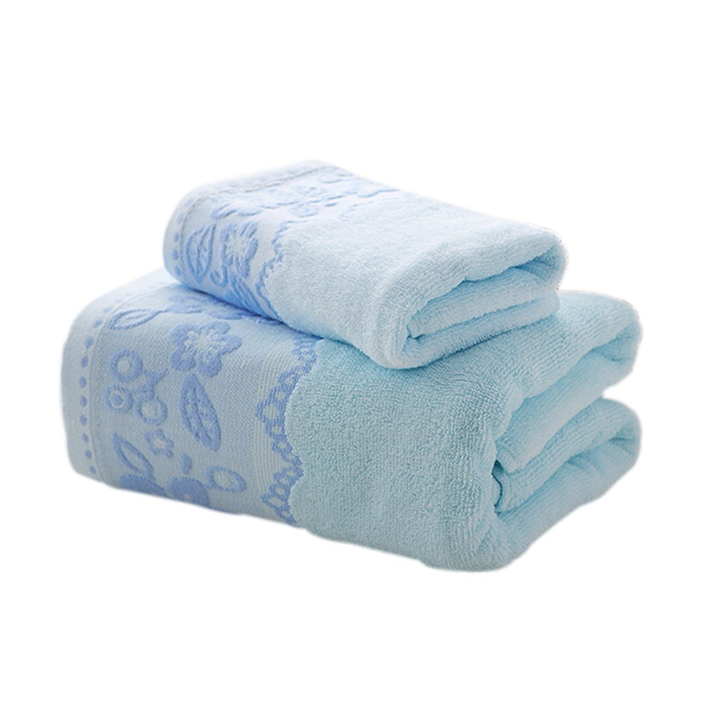 恒源祥HYX002MJ-2 雅柔毛巾 33x74cm 双条装 兰色