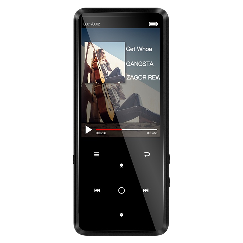 山水(SANSUI) mp3播放器 F1 音乐运动迷你学生随身听mp4录音笔插卡外放电子书英语听力 蓝牙8G黑