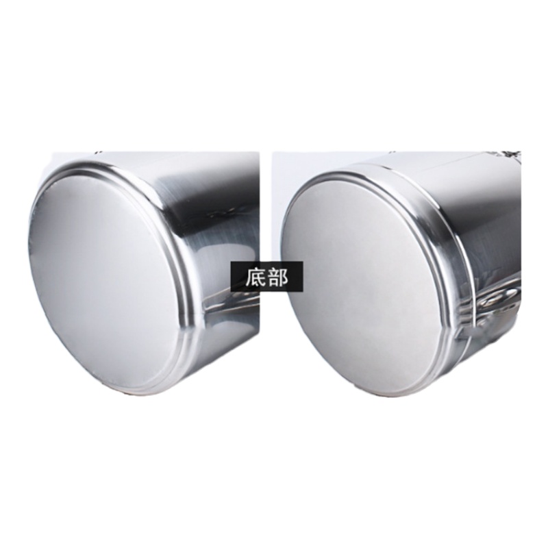 不锈钢水桶手提式家用304 提桶油桶储水加厚食堂铁皮桶带盖提水 特厚无盖水桶