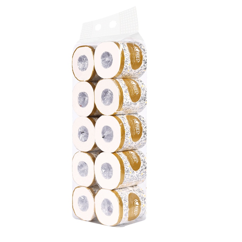 心相印卷纸绵柔3层厕手纸20卷家庭装卫生纸批发纸巾有芯卷筒纸