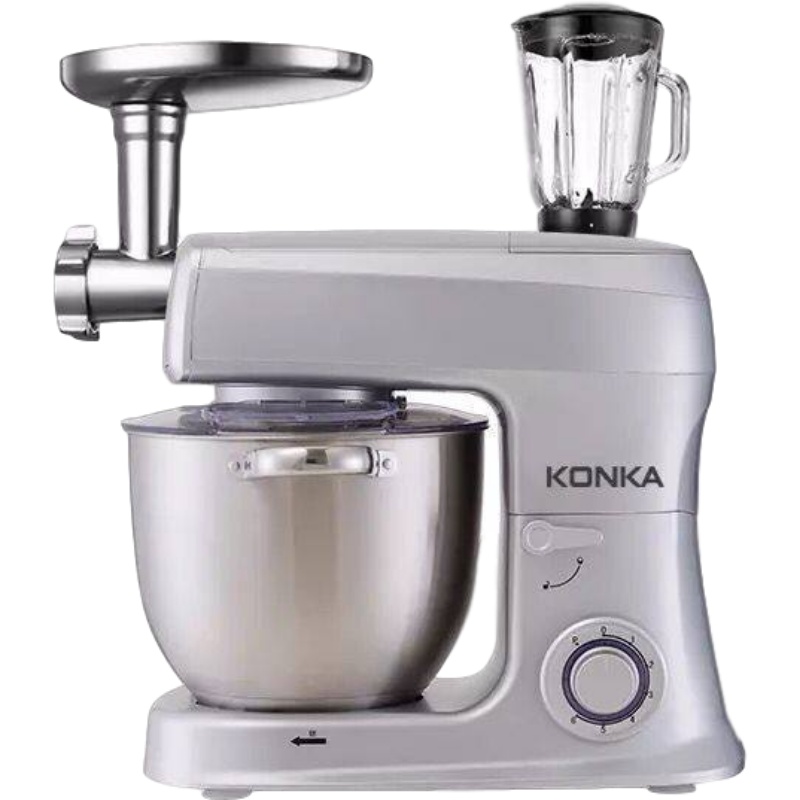 康佳厨师机家用全自动大容量7L揉面搅拌奶昔蛋清压面5L商用和面机 KM-905全套旗舰款容量7.5L