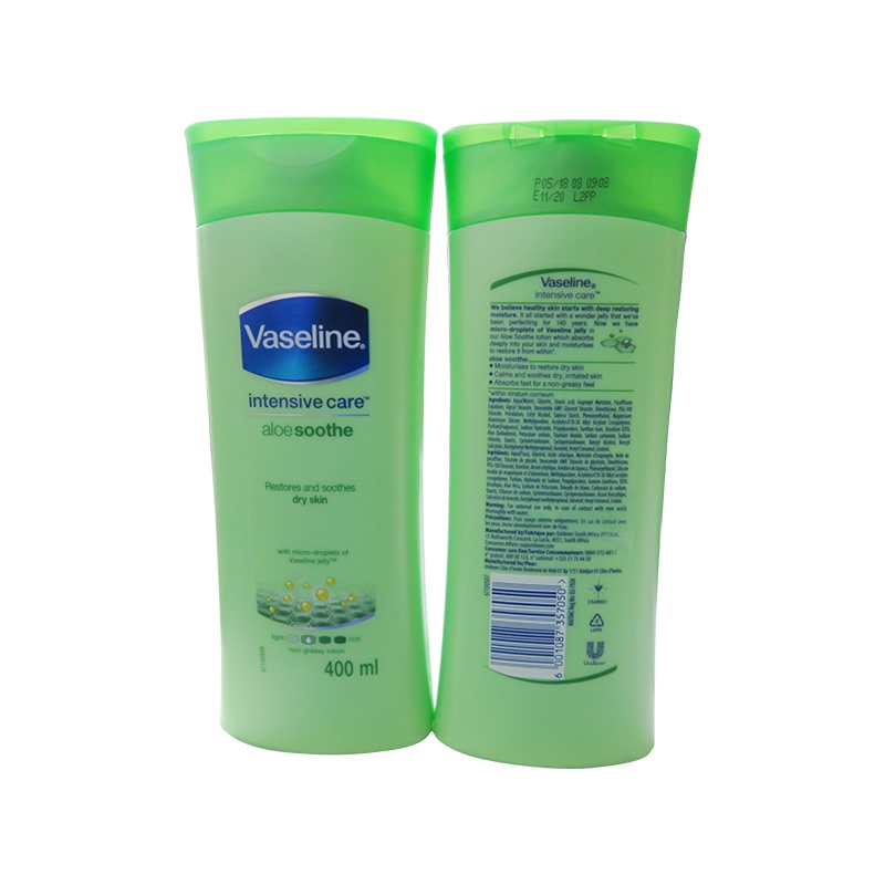 凡士林(Vaseline) 身体乳 芦荟舒缓润肤露 400ml 修护干燥肌肤