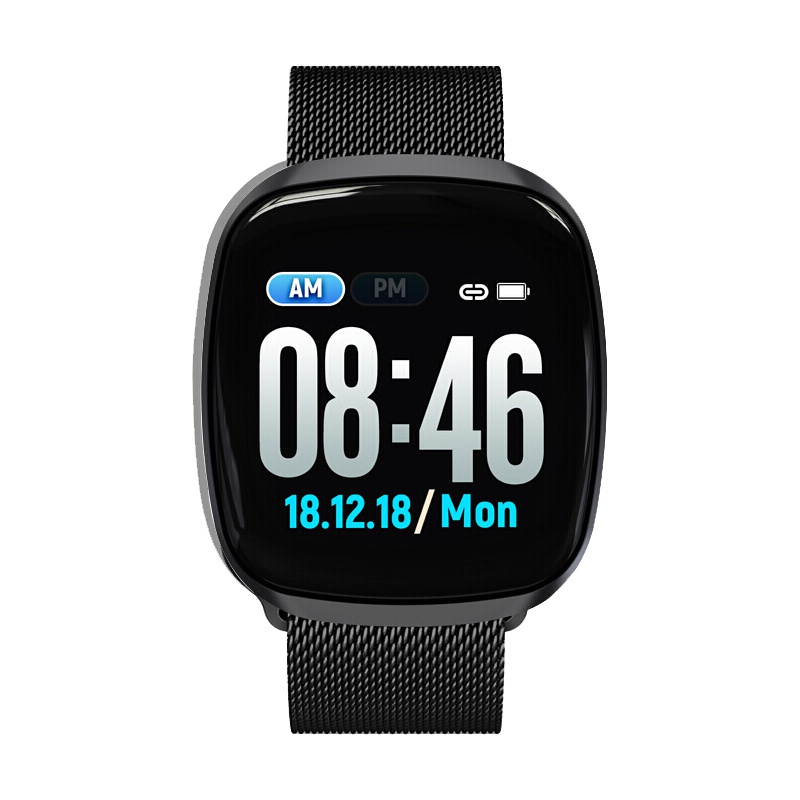 纽曼(Newmine)GT103 金属表带 金属黑 运动智能手环男女 蓝牙手表手环血压心率 计步器 华为小米苹果通用