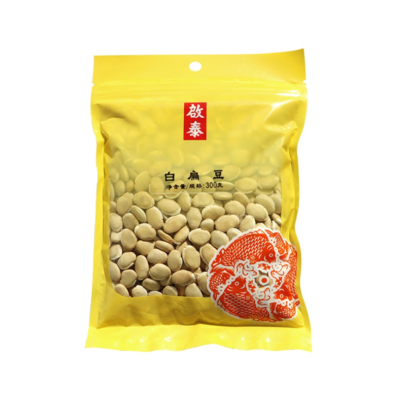 香港启泰QIHUA 白扁豆藊豆南扁豆300g袋装 五谷杂粮 颗颗饱满 豆香扑鼻煲汤五谷粥