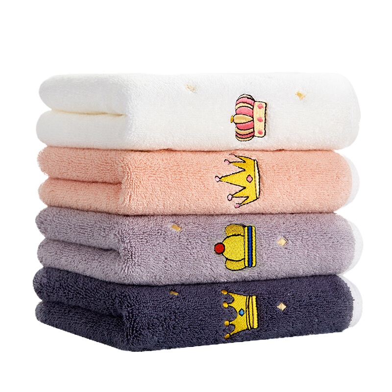 三利毛巾纯棉家用全棉柔软加厚吸水不掉毛洗脸巾男女洗澡皇冠刺绣
