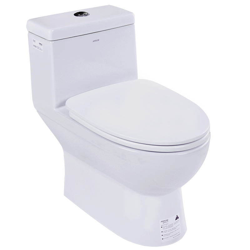 箭牌卫浴(ARROW)喷射虹吸坐便器 普通抽水马桶 家用节水陶瓷静音座便器精英款防臭