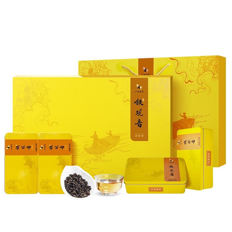 八马茶叶 安溪铁观音浓香型乌龙茶 送礼礼盒装500克