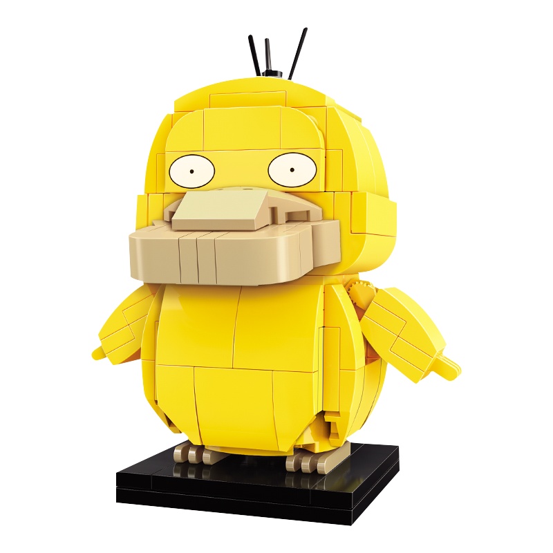 keeppley宝可梦皮卡丘拼装积木宠物小精灵公仔摆件方头仔玩具