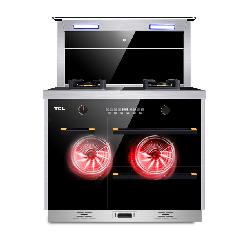 [苏宁自营]TCL集成灶抽油烟机燃气灶消毒柜触控式 集成灶厨房 环保灶 侧吸式烟灶套餐 支持天然气