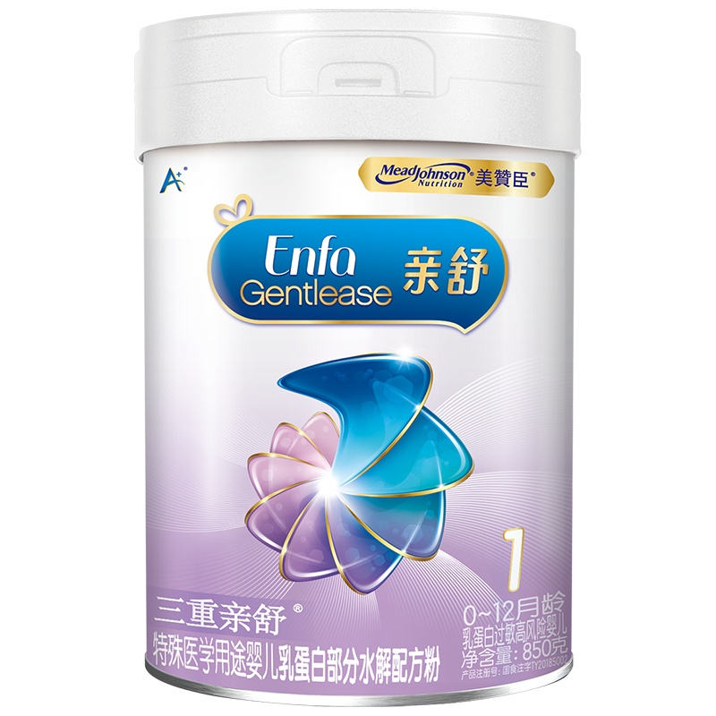 美赞臣安婴儿亲舒1段乳蛋白部分水解婴儿配方粉850g