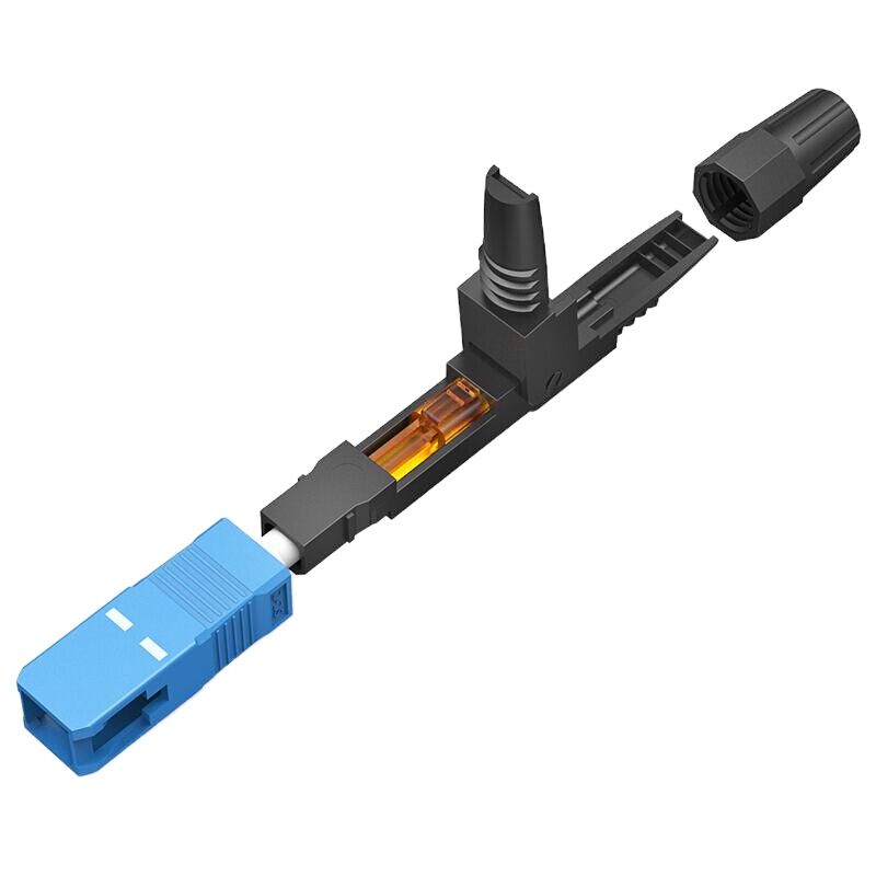 鑫的（XinDi）Sp*-SC 法兰盘 SC大方头连接器（10个装）