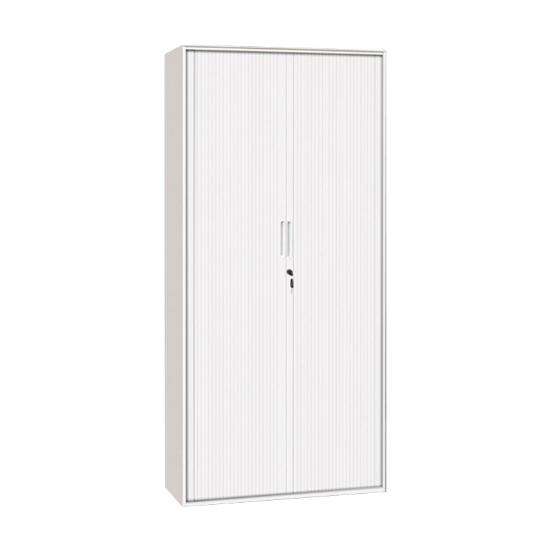 永格文件柜卷门柜铁皮柜办公柜推拉门柜钢制储物柜资料柜档案柜推拉移门柜子办公室文档柜 卷门柜 白色