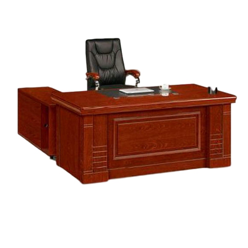 逐鹿中原经理主管办公桌 1.6米（主桌侧柜移动柜）1.6米大班台中班台实木皮油漆办公桌