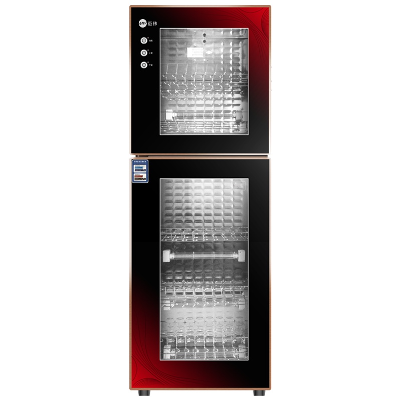 迈玮MW-18XD 消毒柜家用商用 消毒碗柜 290升高温臭氧烘干消毒 双门碗柜 二星级物理消毒 公寓旅馆酒店餐具碗柜