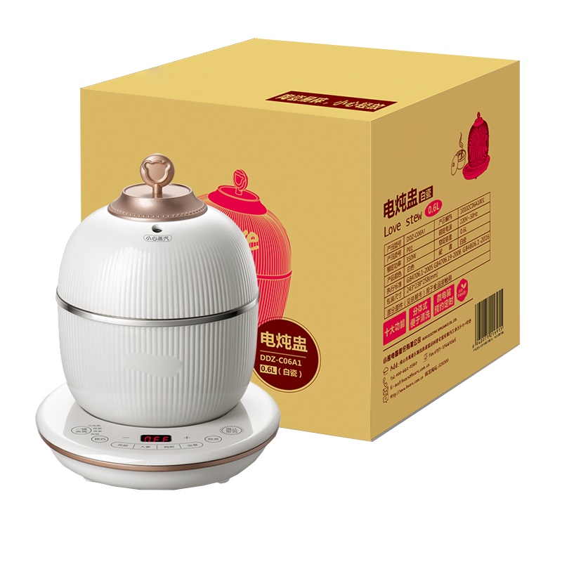 苏宁极物 电炖盅 DDZ-C06A1 陶瓷内胆煲汤养生煲炖锅(单位:个)
