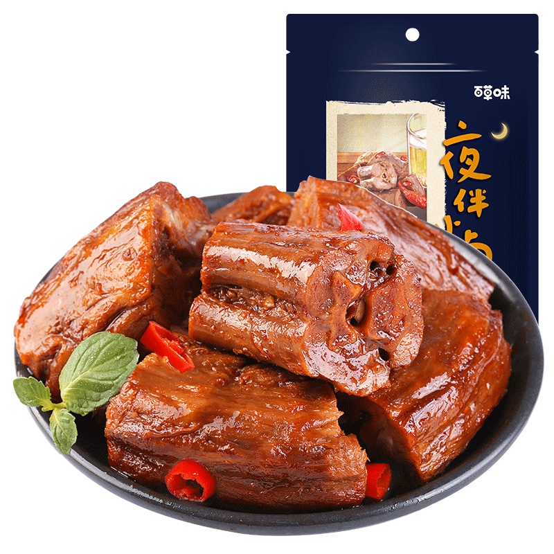 百草味 鸭肉类 甜辣味鸭脖 170g 真空小包装零食满满