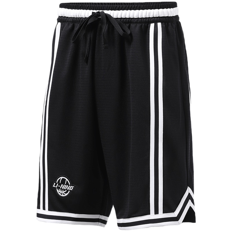 李宁篮球比赛裤男士新款篮球系列男装宽松裤子针织运动裤